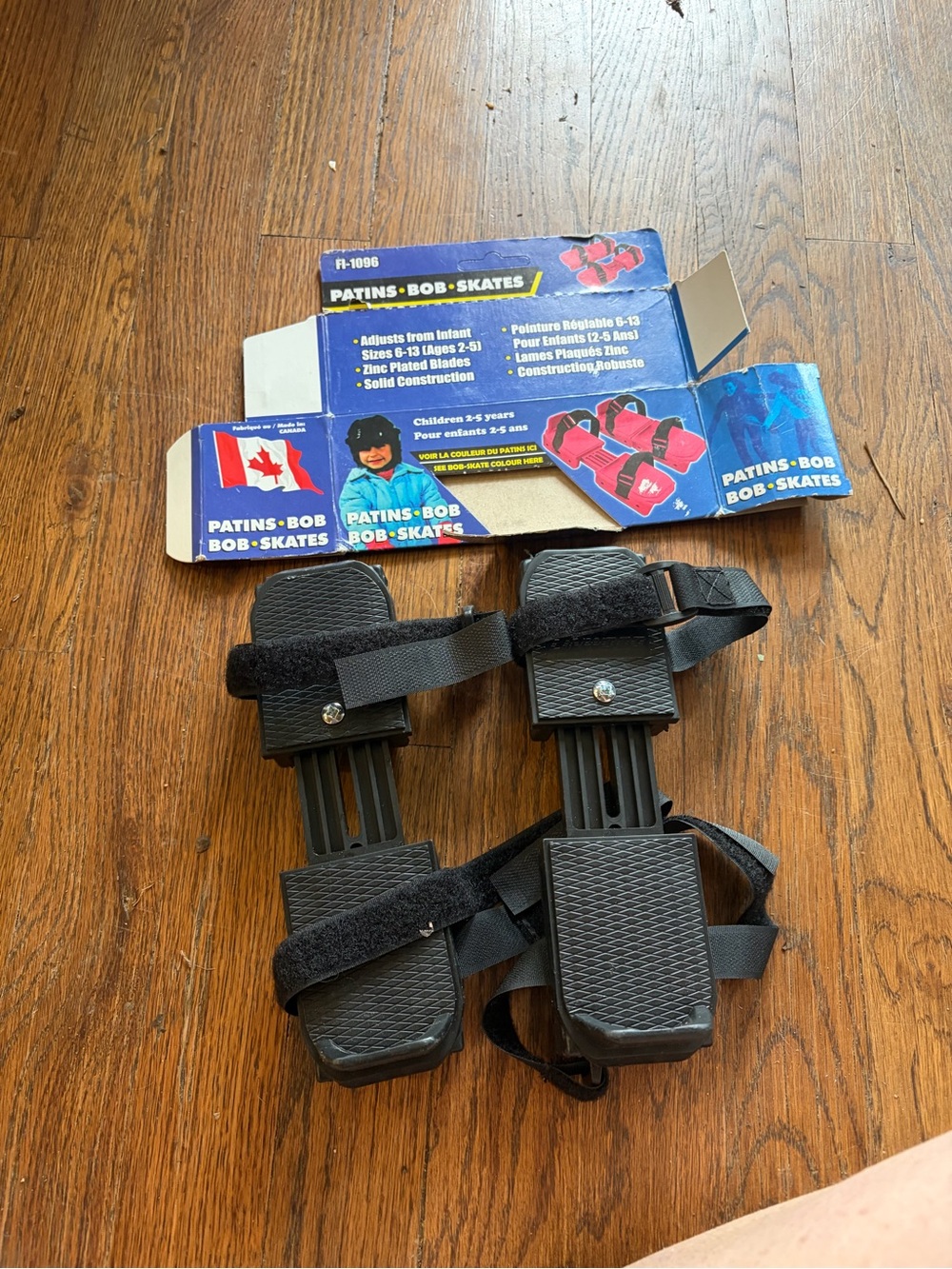 Adjustable Black Kids Skates